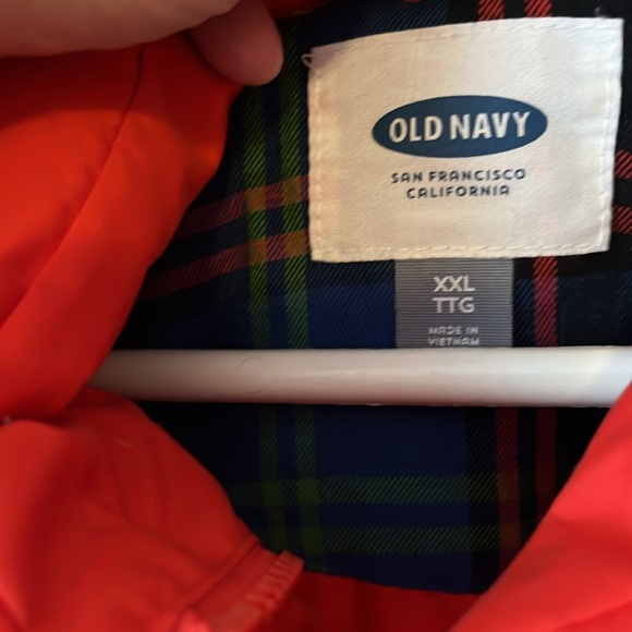 Red Puffer Vest with Faux Fur Hood - Picture 2 of 2